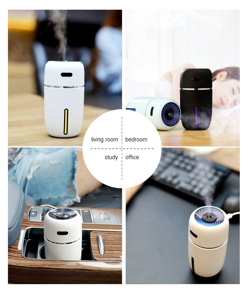 Mini USB Air Humidifier Aroma Diffuser