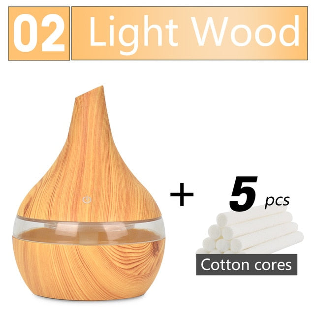 Wood Grain Ultrasonic Humidifier