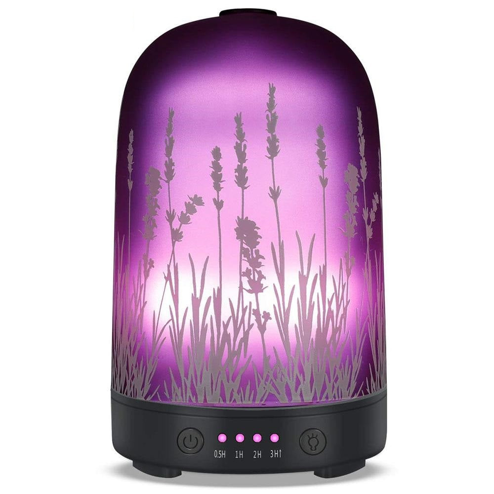 Ultrasonic Aroma Diffuser Glass Air Humidifier Essential Oil