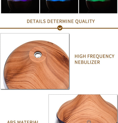 Ultrasonic Wood Grain Humidifier