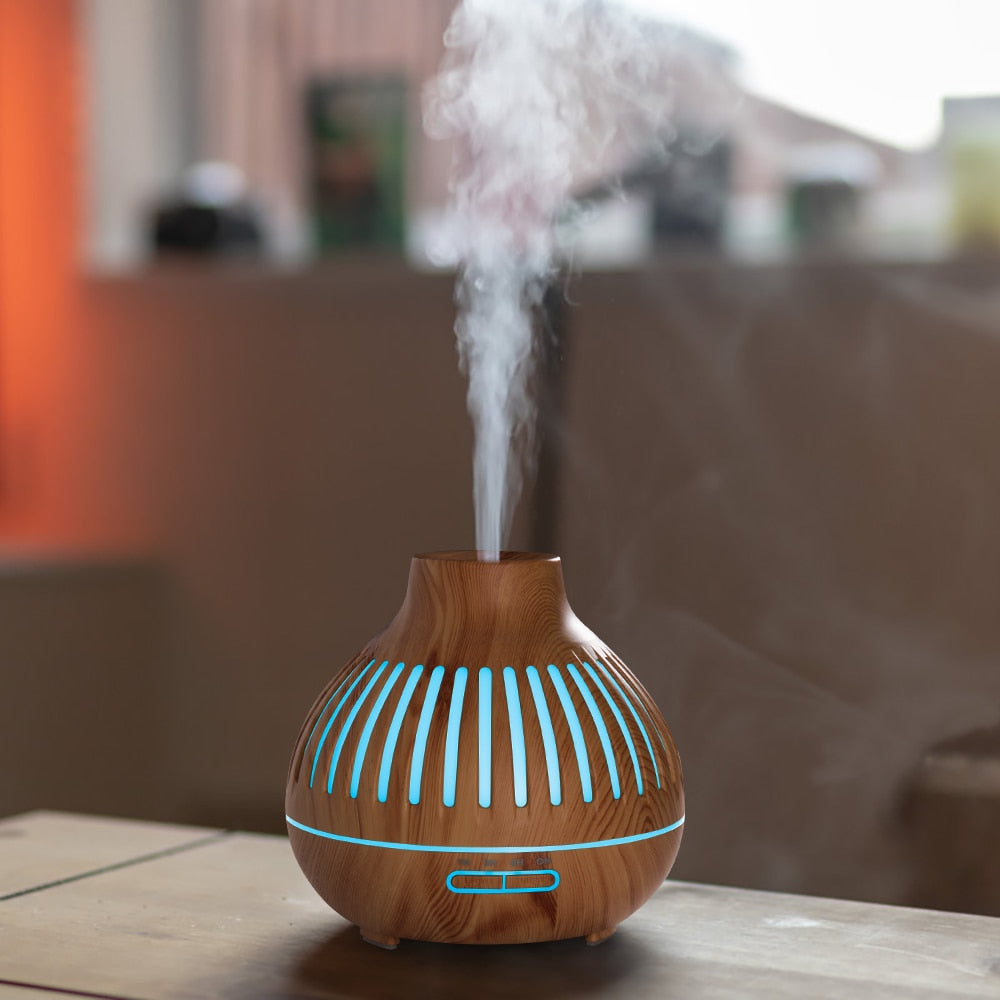 New 400ml Wood Essential Oil Diffuser Air Humidifier