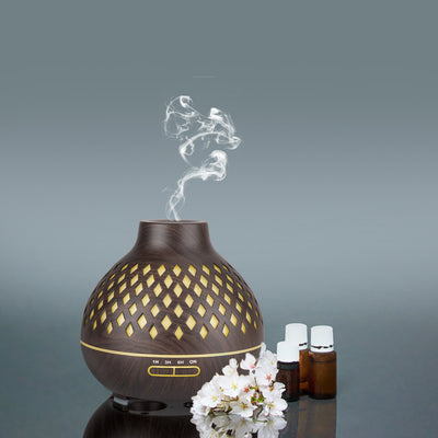 New 400ml Wood Essential Oil Diffuser Air Humidifier