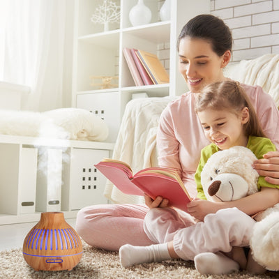 New 400ml Wood Essential Oil Diffuser Air Humidifier