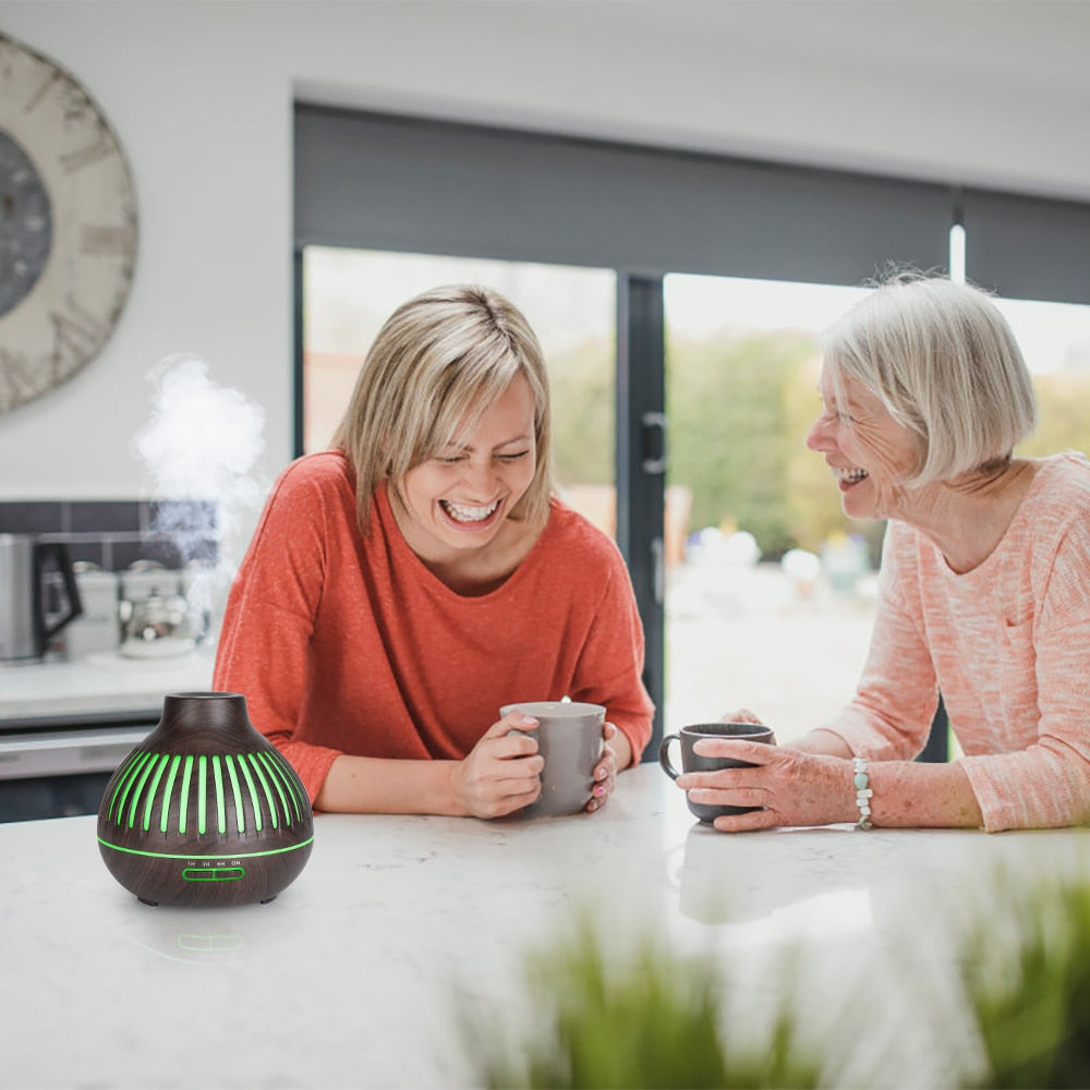 New 400ml Wood Essential Oil Diffuser Air Humidifier