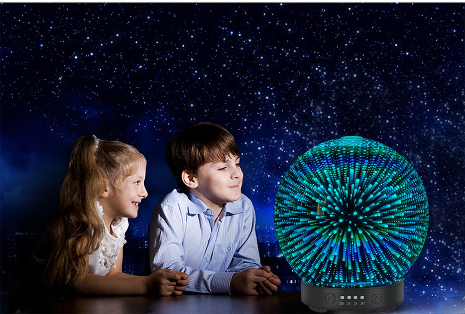 3D Glass Aroma Diffuser Ultrasonic Essential Oil