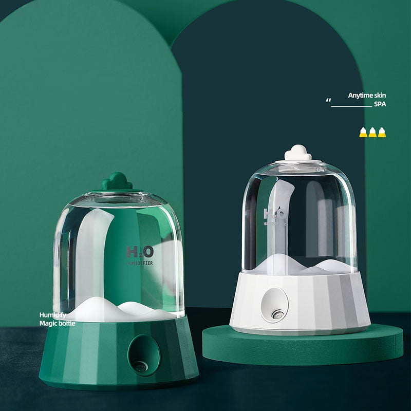 Mini Portable Humidifier for Home Office 400ML Ultrasonic Air Oil Diffuser