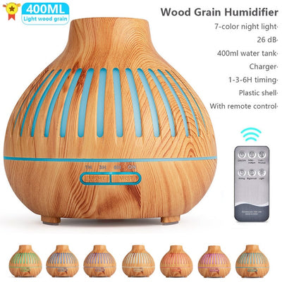 New 400ml Wood Essential Oil Diffuser Air Humidifier
