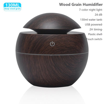 New 400ml Wood Essential Oil Diffuser Air Humidifier