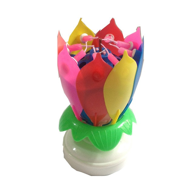 1pc Flower Shape Candles Disposable Birthday Party Gift
