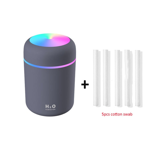 Ultrasonic Humidifier 300ml Portable USB Aroma Diffuser