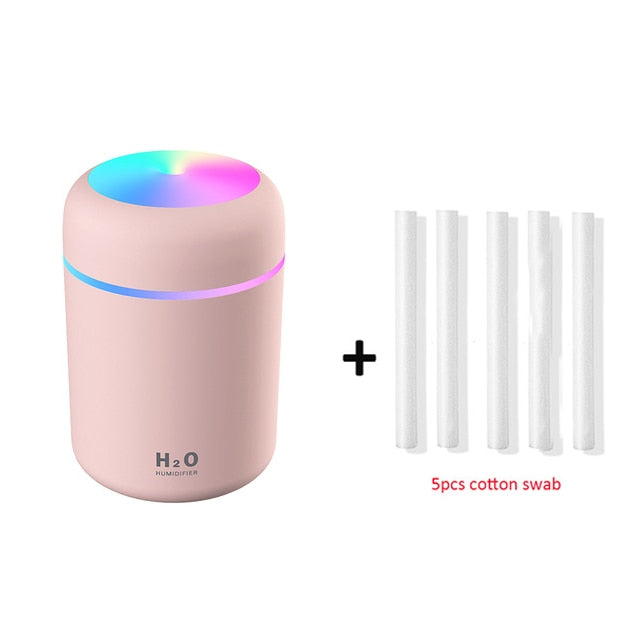 Ultrasonic Humidifier 300ml Portable USB Aroma Diffuser