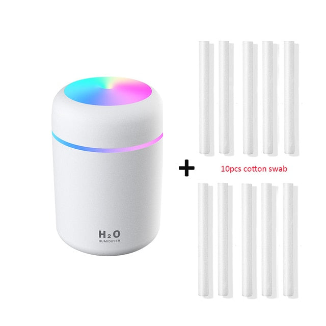 Ultrasonic Humidifier 300ml Portable USB Aroma Diffuser