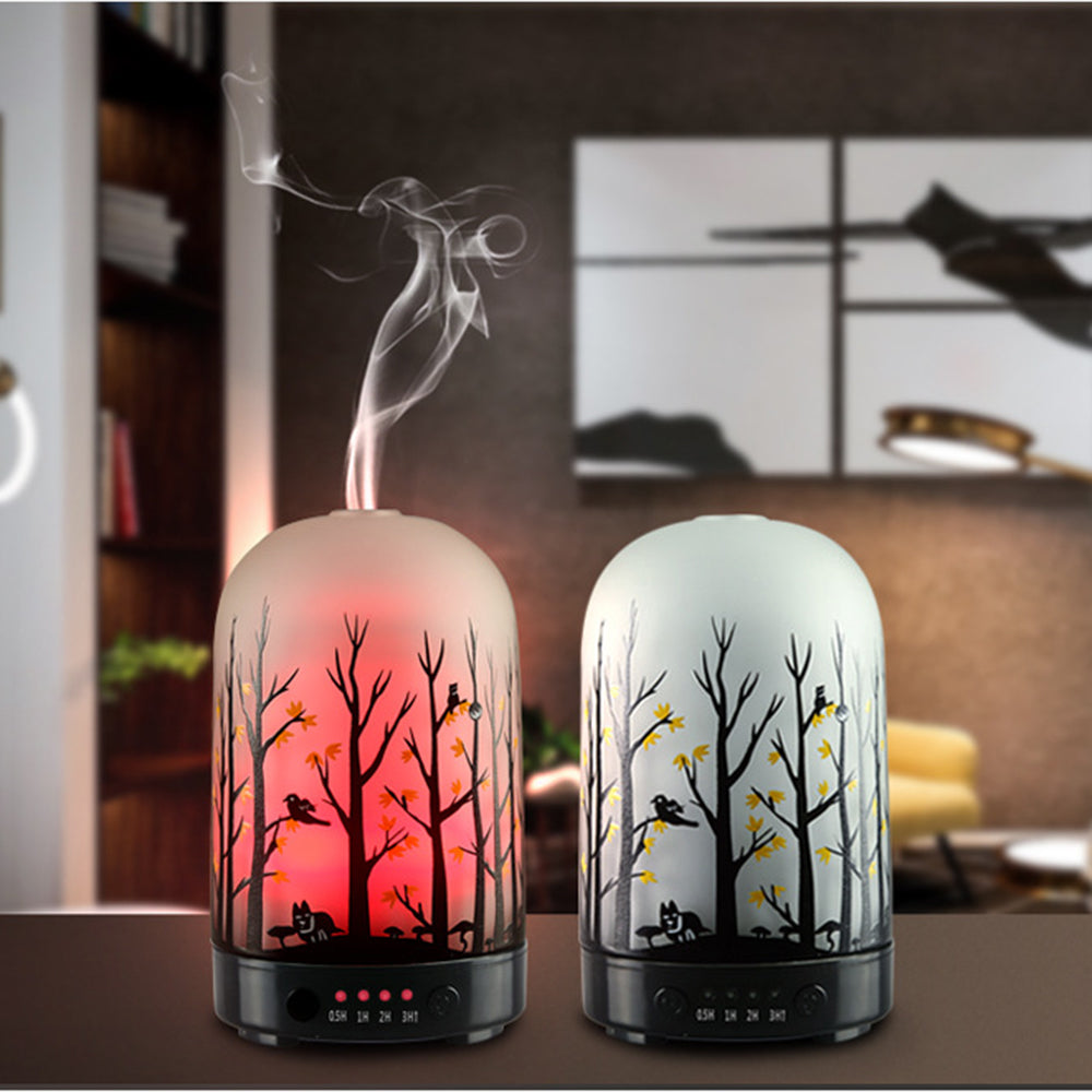 Ultrasonic Aroma Diffuser Glass Air Humidifier Essential Oil